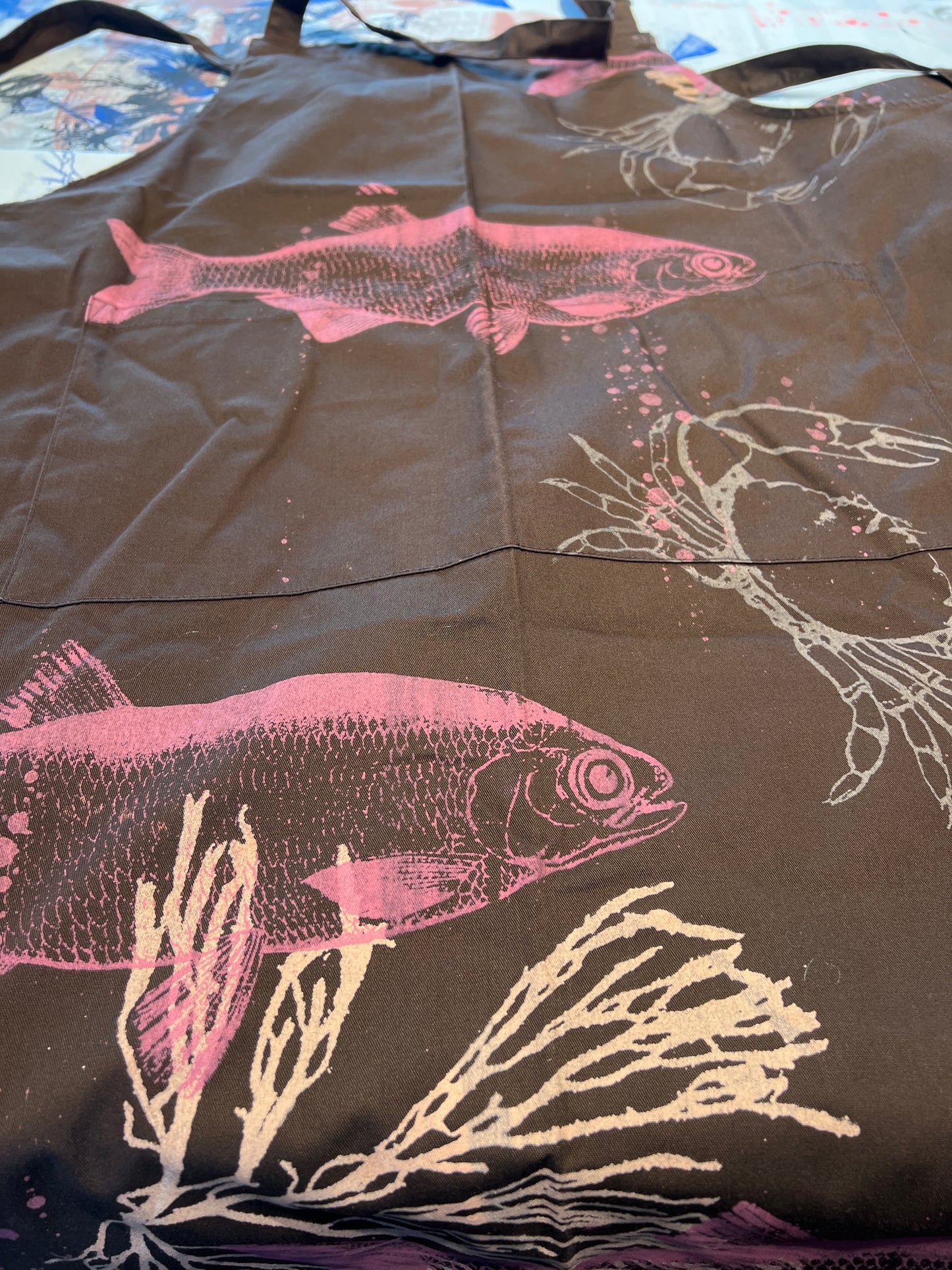 Forklæde med lille lomme foran