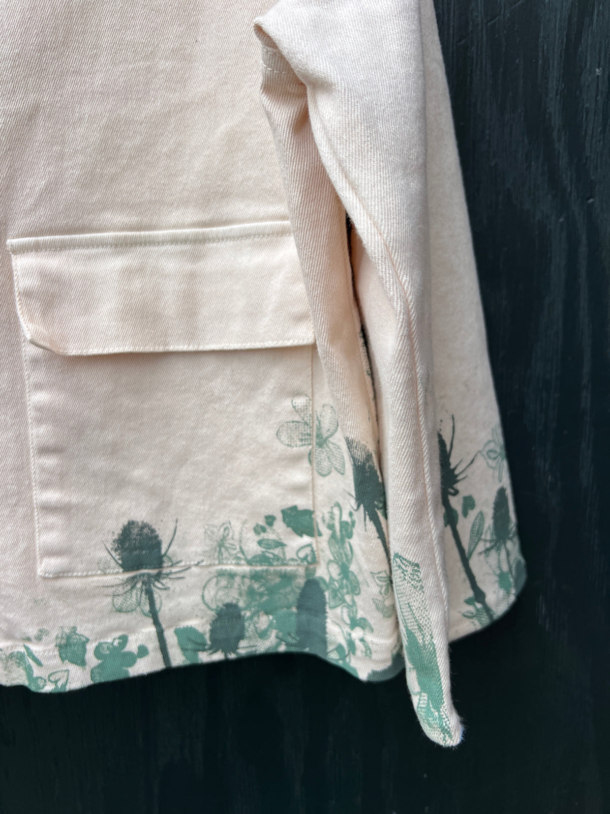 Upcycled blazer / jakker mm med serigrafi
