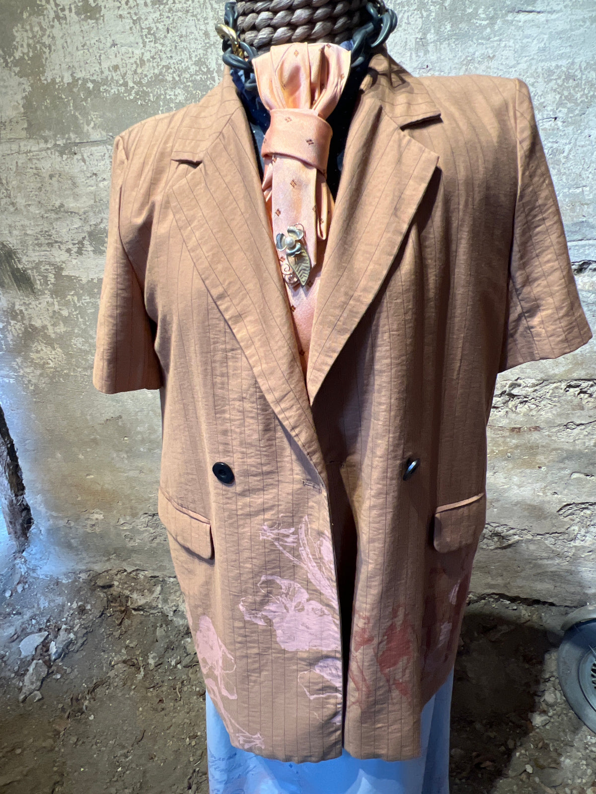 Blazer med korte ærmer str. 38