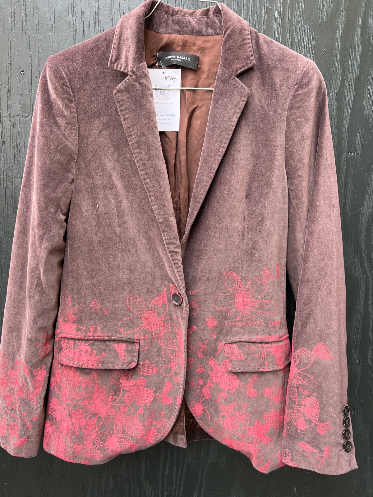 Upcycled blazer / jakker mm med serigrafi