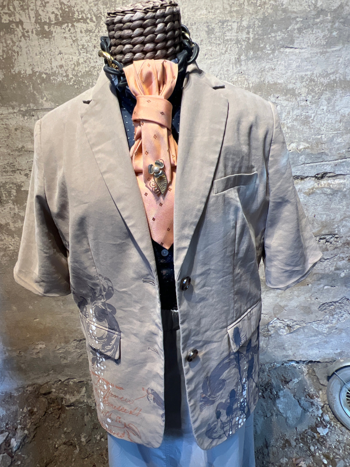 Blazer med korte ærmer str. 38