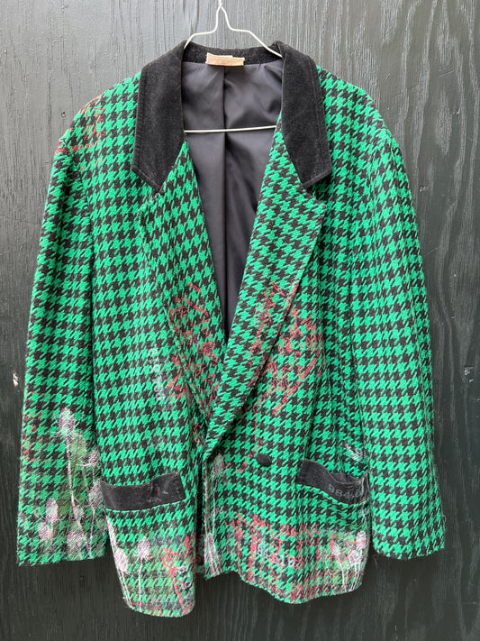 Upcycled blazer / jakker mm med serigrafi