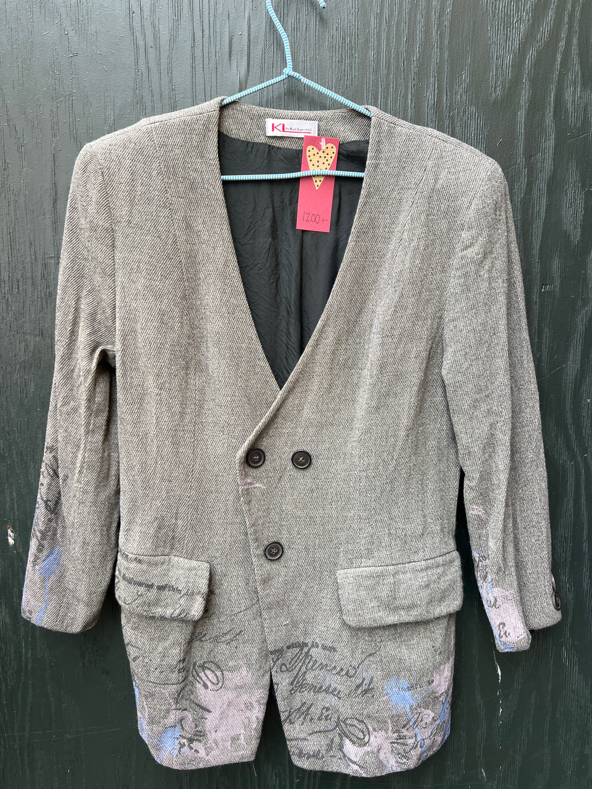 Upcycled blazer / jakker mm med serigrafi