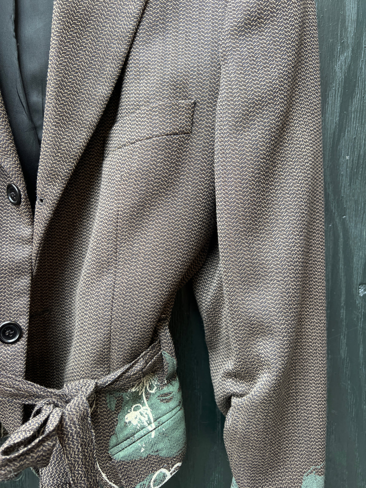 Upcycled blazer / jakker mm med serigrafi