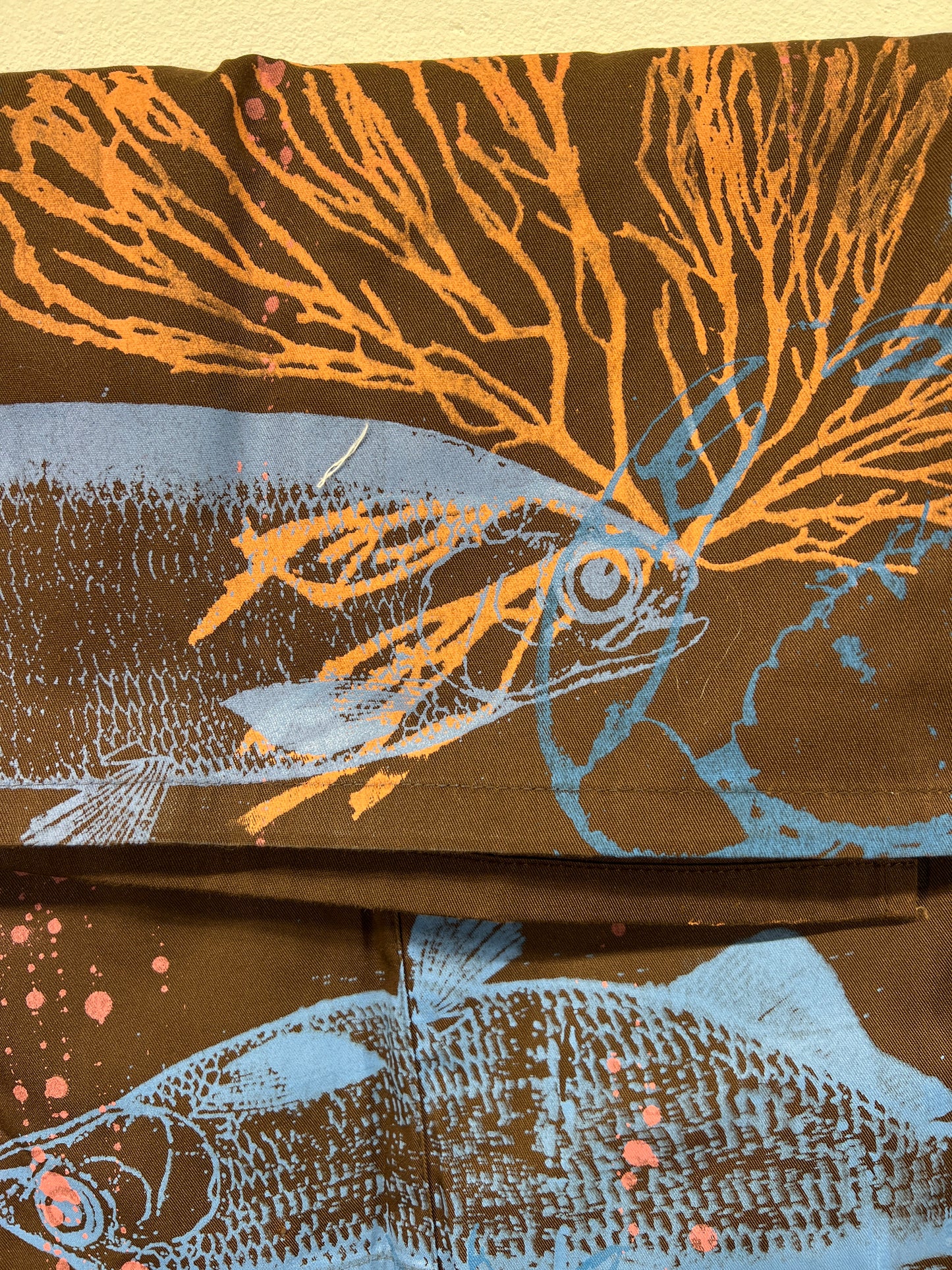 Forklæde m lille lomme foran