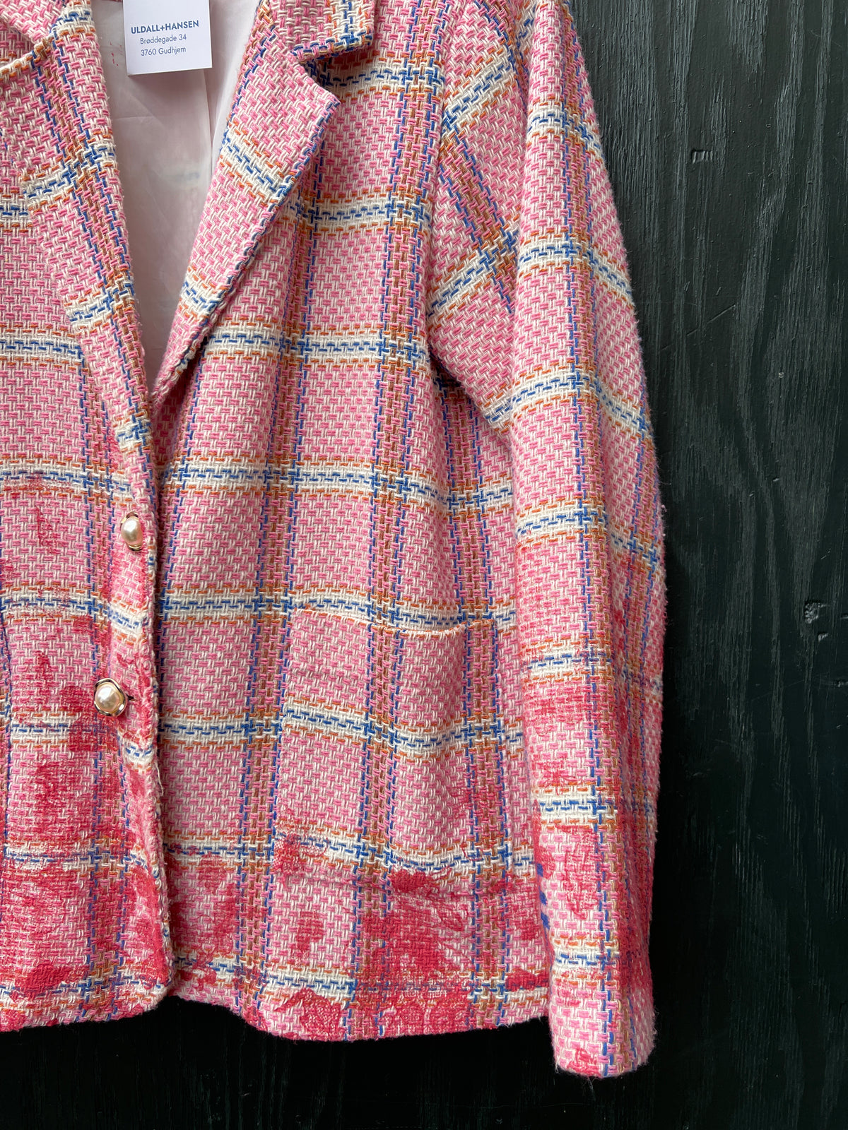Upcycled blazer / jakker mm med serigrafi