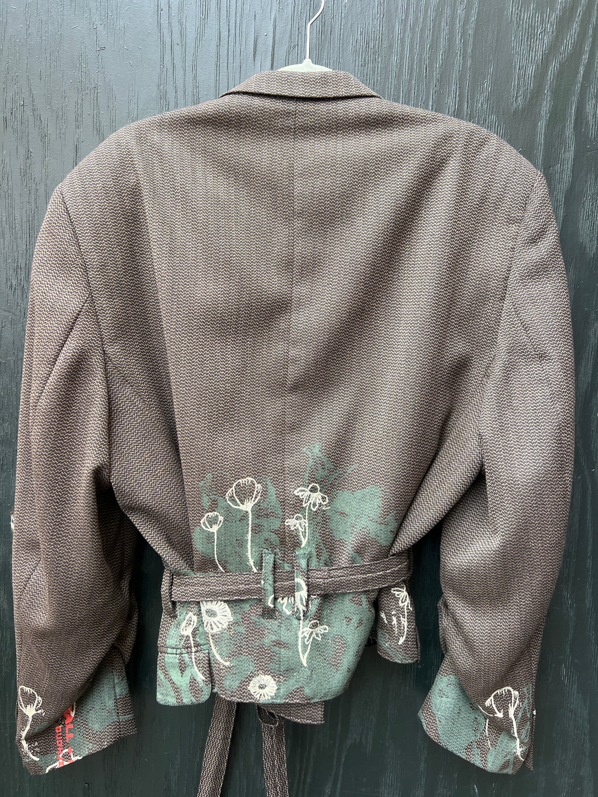 Upcycled blazer / jakker mm med serigrafi