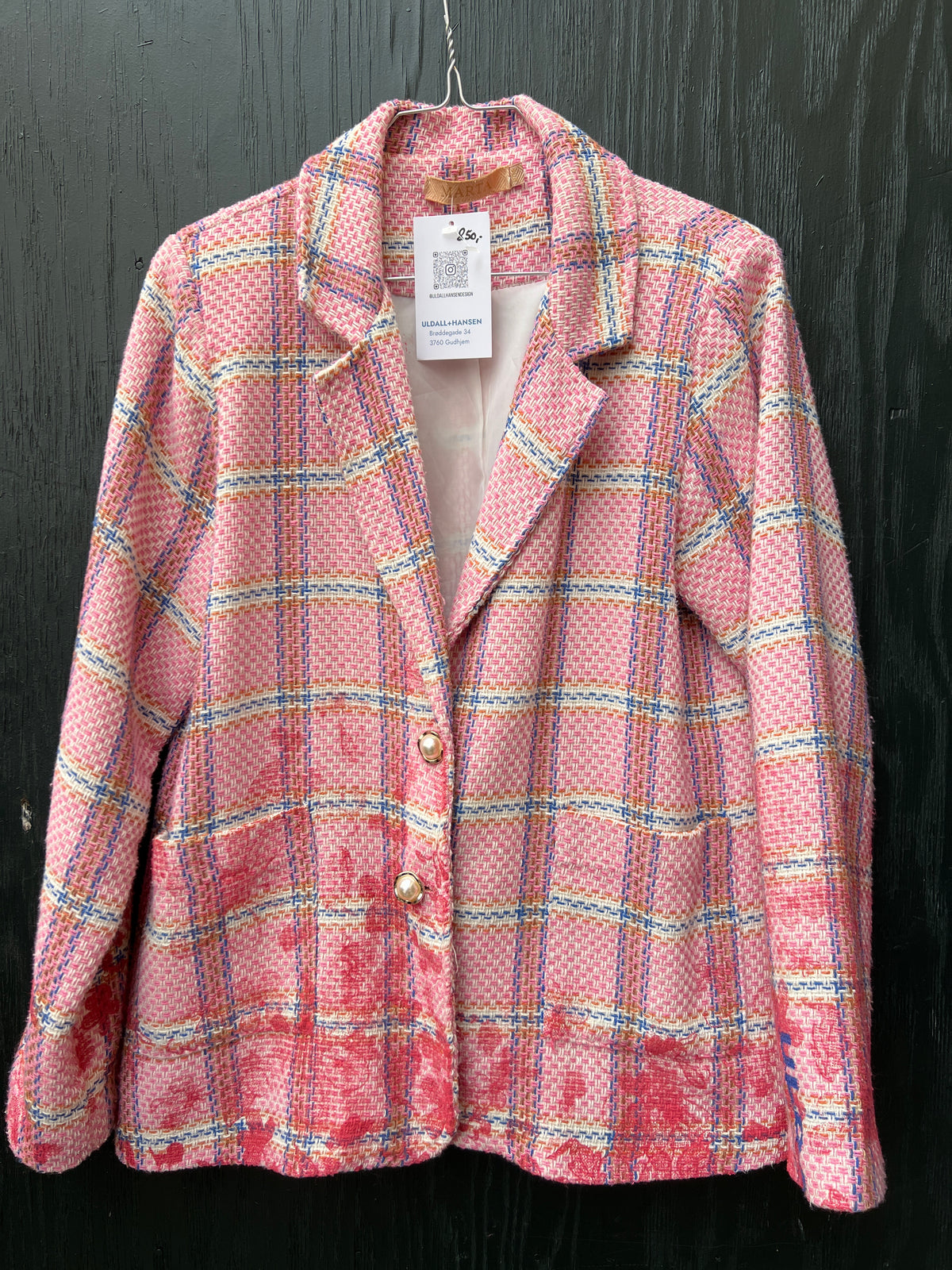 Upcycled blazer / jakker mm med serigrafi