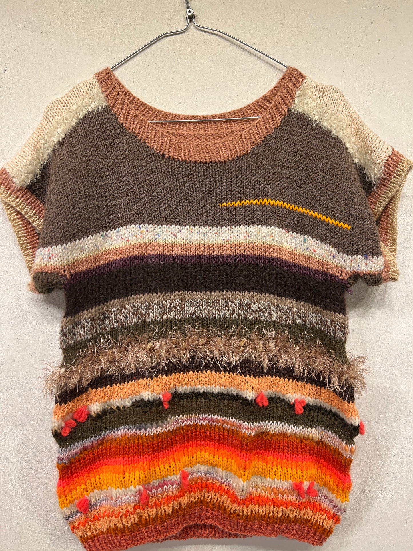 Strik med korte ærmer