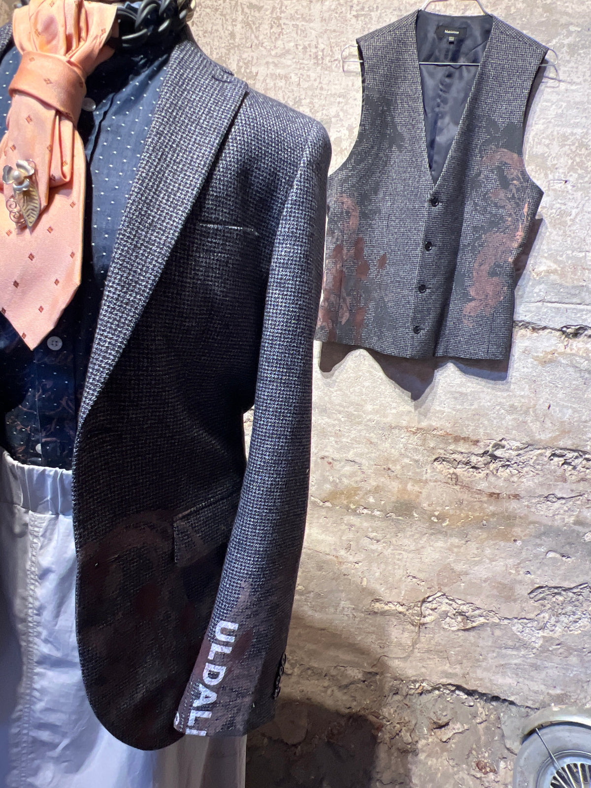 Blazer str. 38/40. Matchende vest