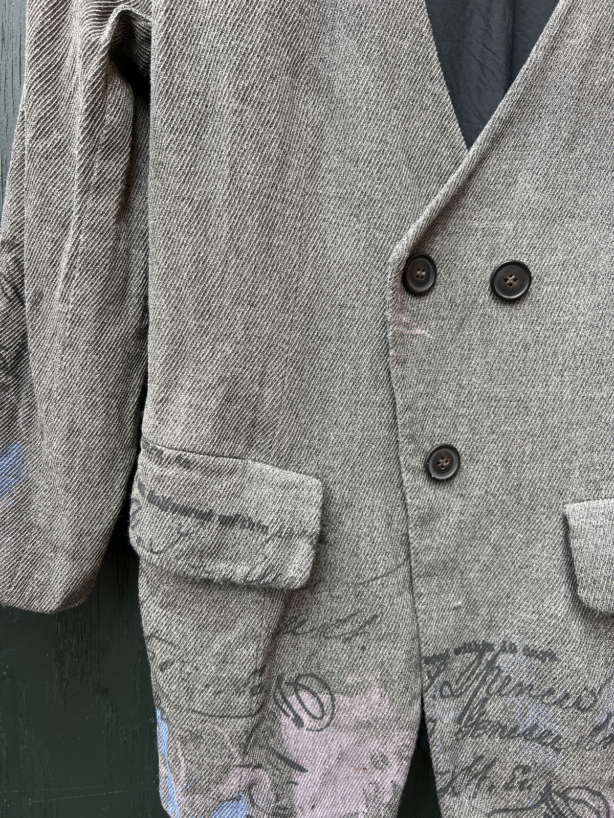 Upcycled blazer / jakker mm med serigrafi