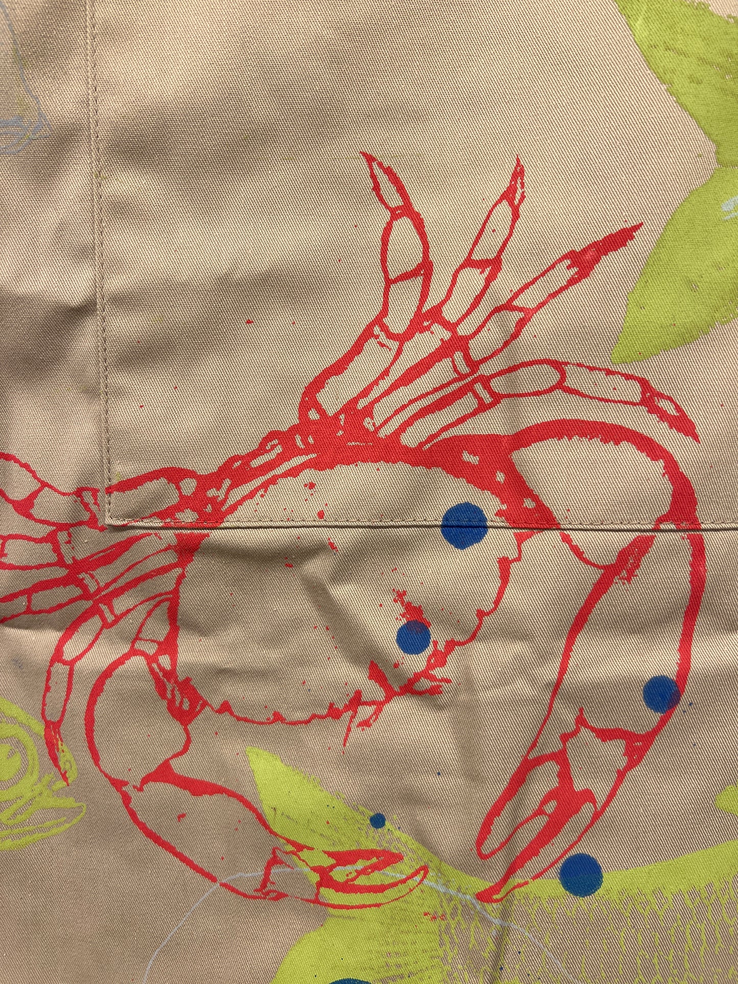 Forklæde med lomme foran