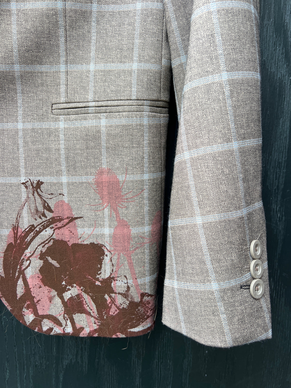 Upcycled blazer / jakker mm med serigrafi