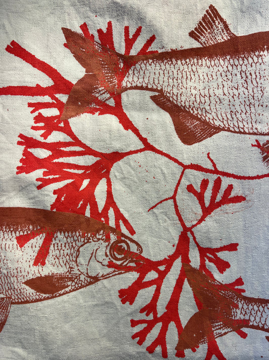 Duge, med rødt hav miljø