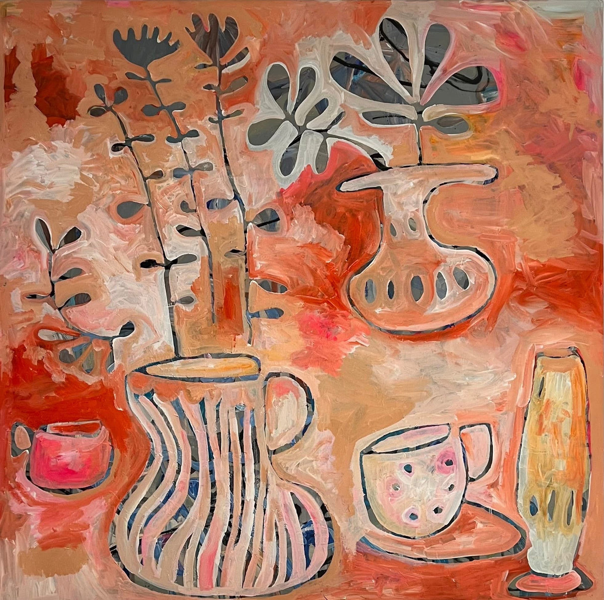 Maleri 130x130 cm